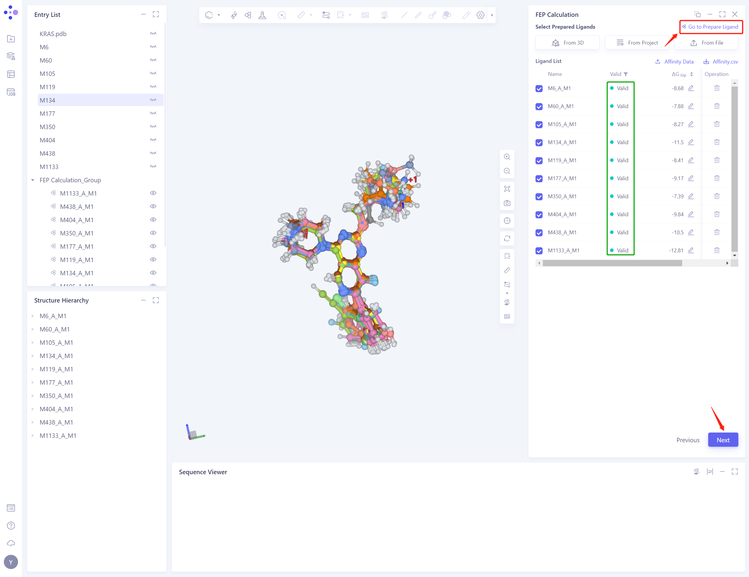 FEP Calculation | Hermite Docs