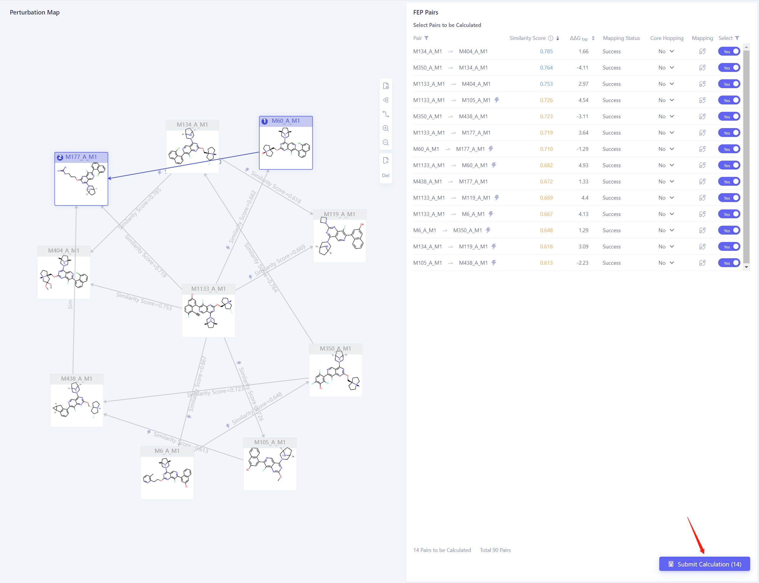 FEP Calculation | Hermite Docs