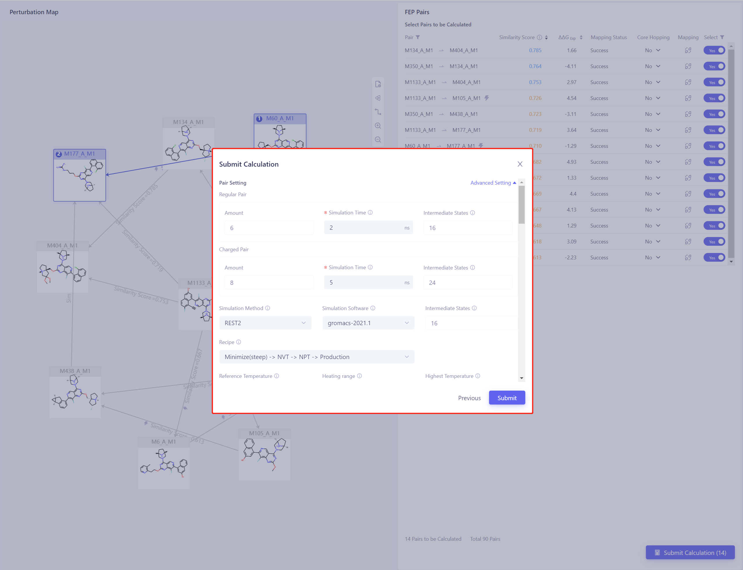 FEP Calculation | Hermite Docs