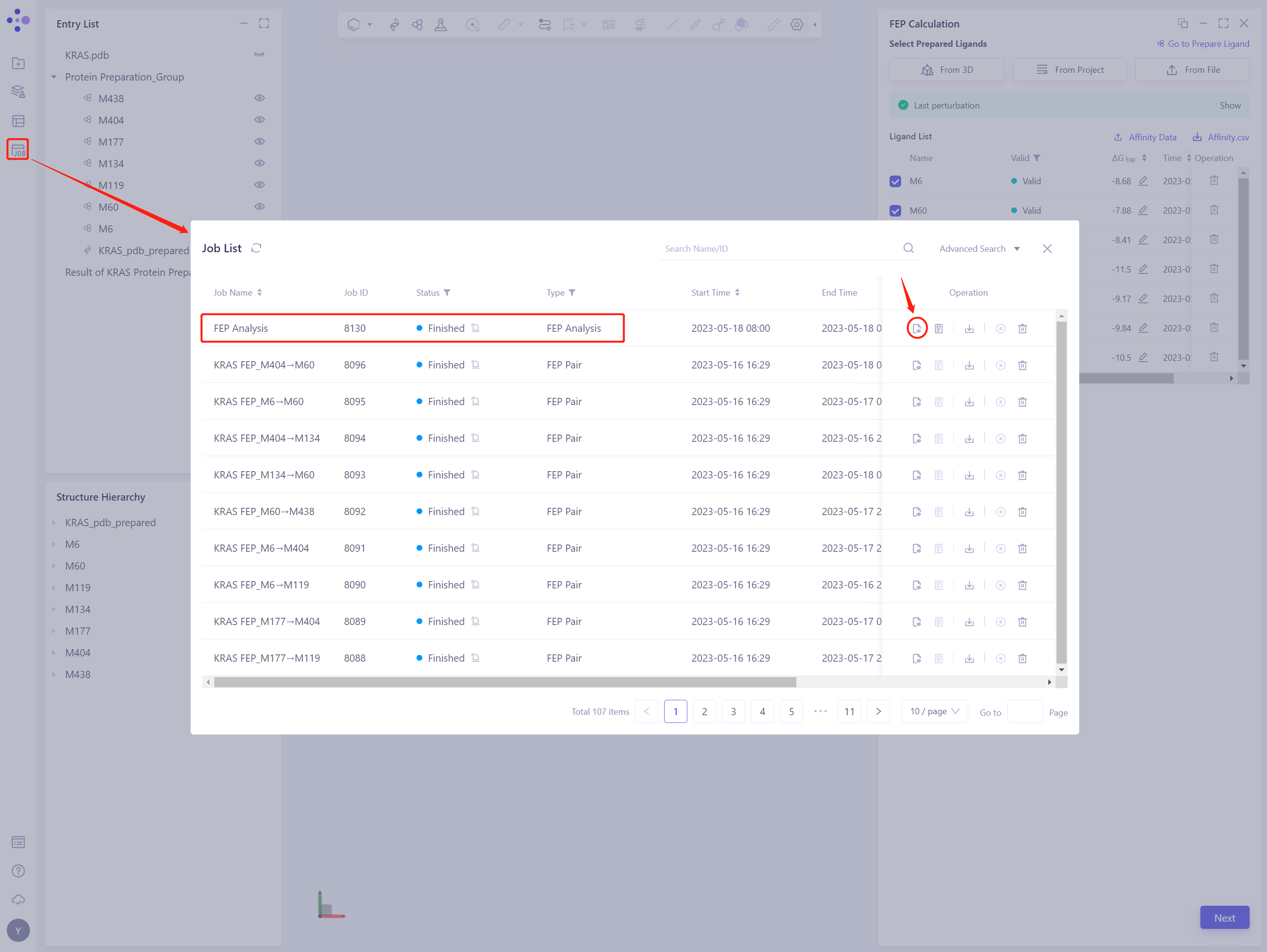FEP Calculation | Hermite Docs