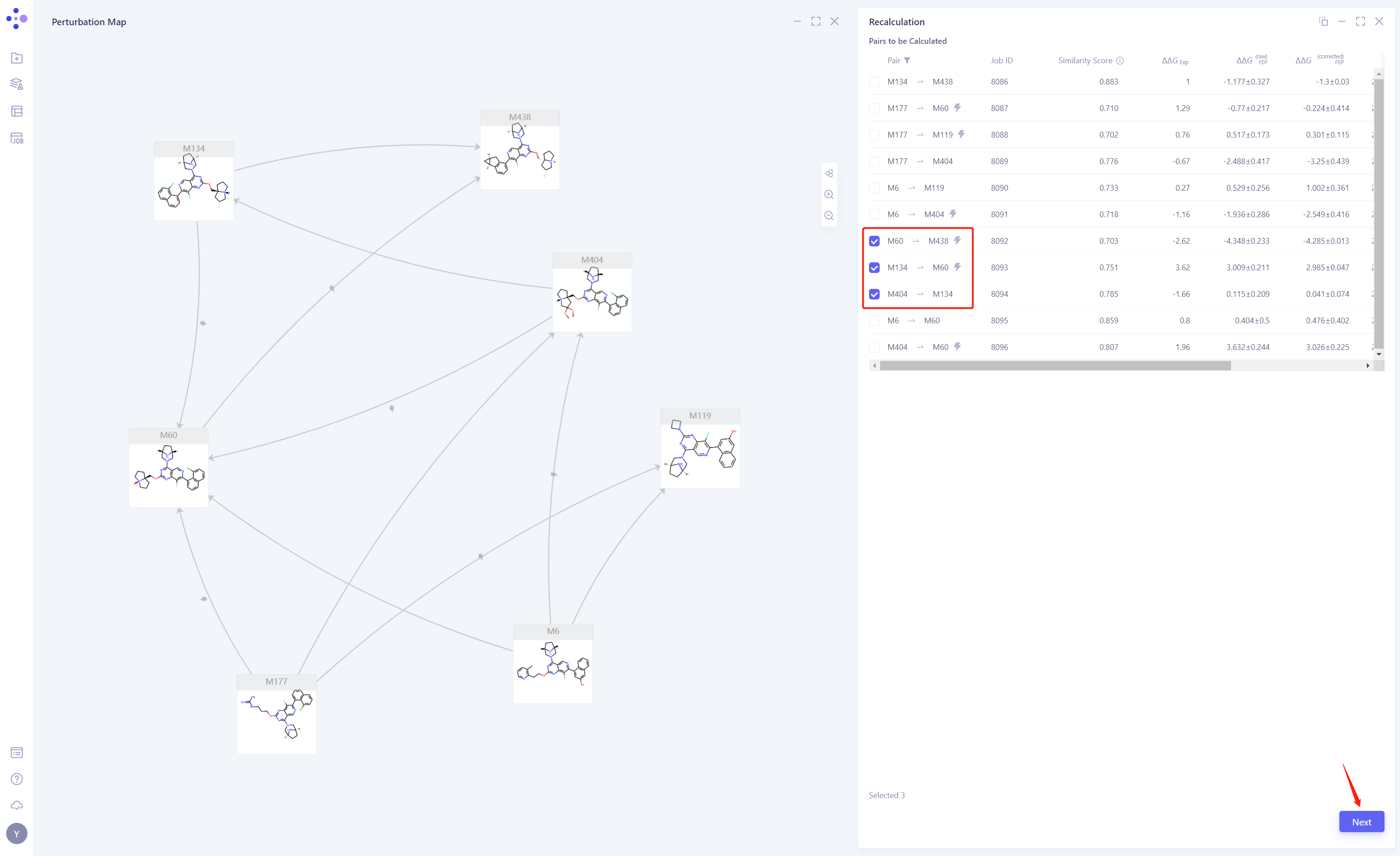 FEP Calculation | Hermite Docs