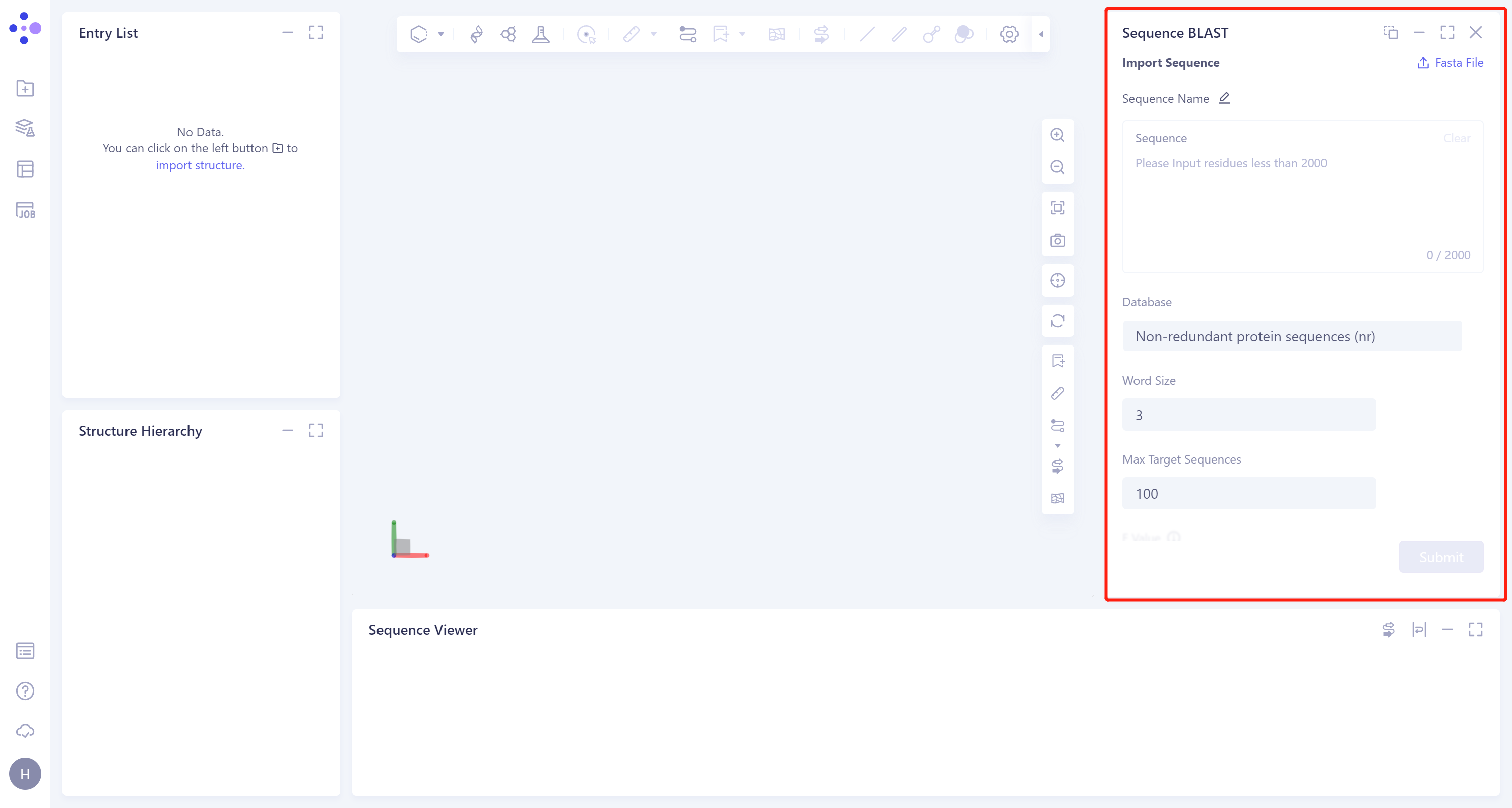 Sequence BLAST | Hermite Docs
