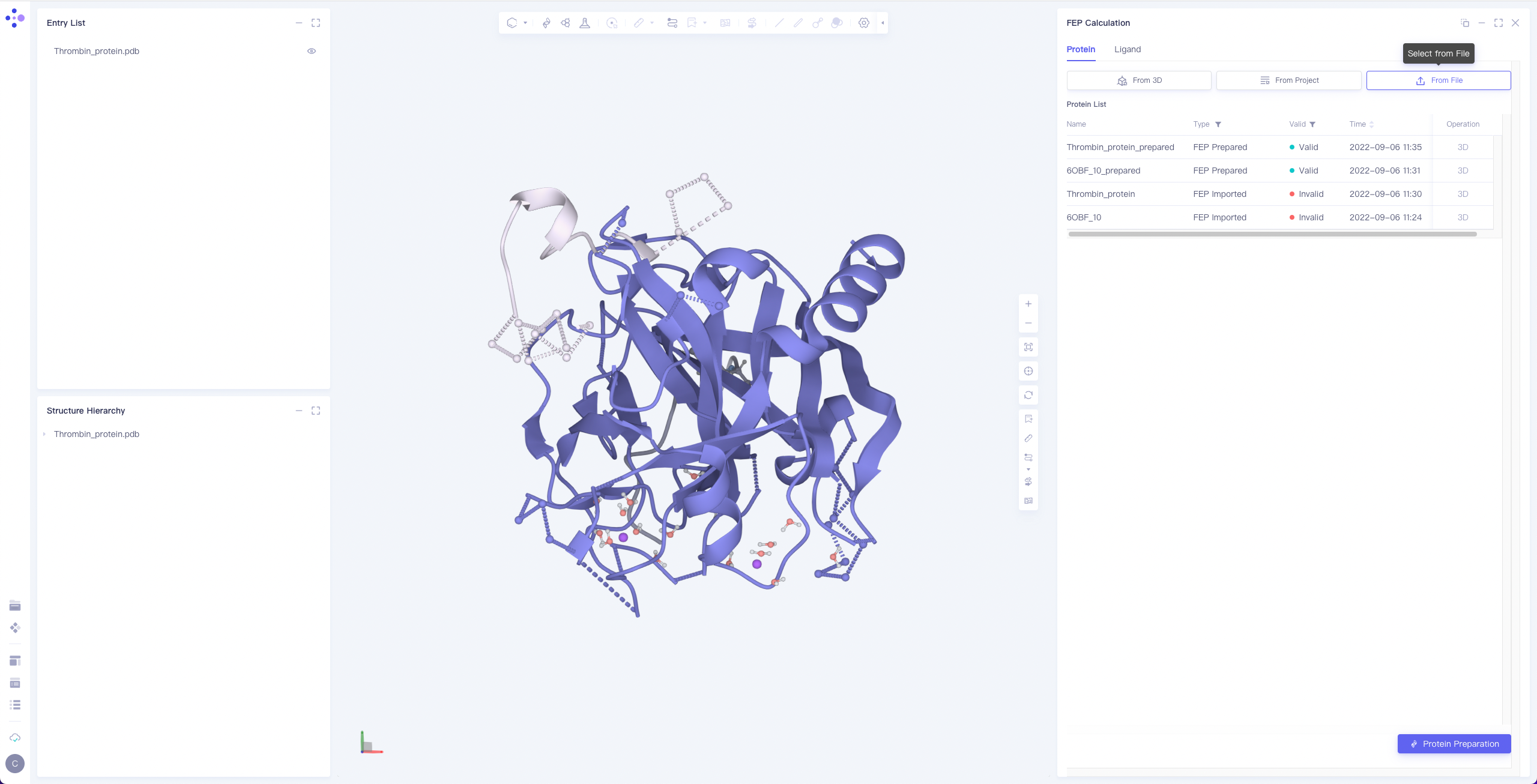 FEP Calculation | Hermite Docs